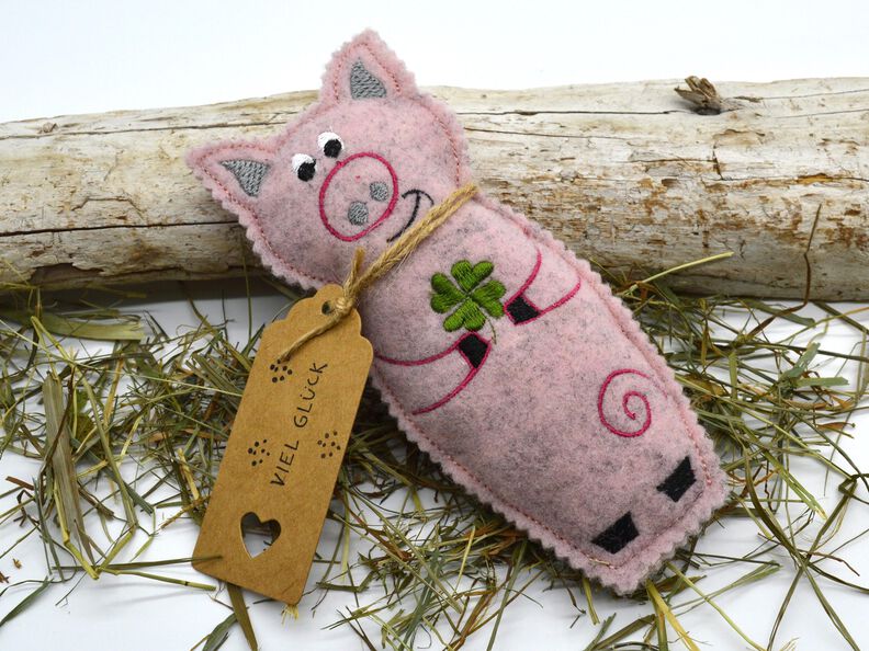 Stickdatei Schweinchen ITH zum Befüllen mit Watte image number 4