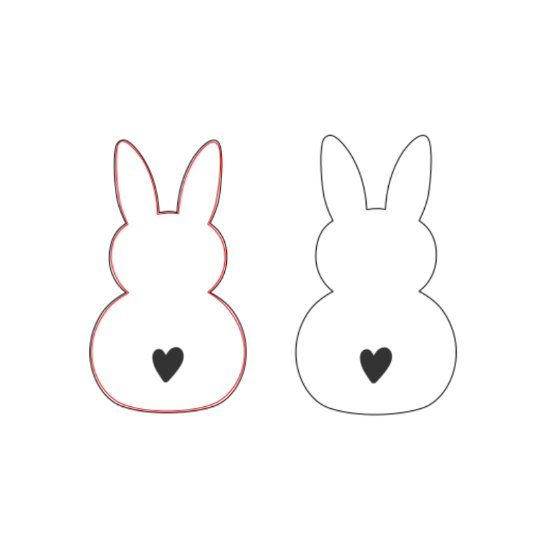 Herz Osterhase Doodle Stickdatei 10x10 | DIY Hunger image number 4