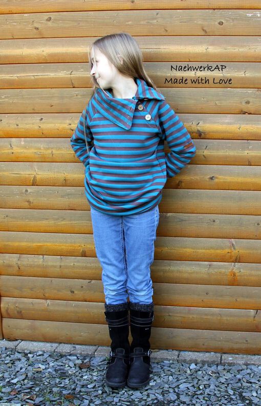 Knopfleisten Kinder Pullover BUTTON RAGLAN kids Gr. 86 – 164 image number 4