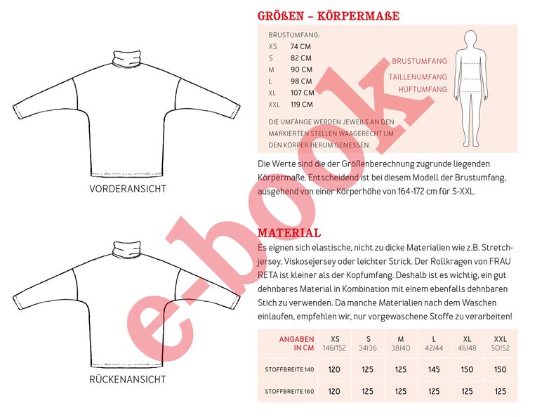 FRAU RETA - weites Rollragenshirt XS-XXL image number 2