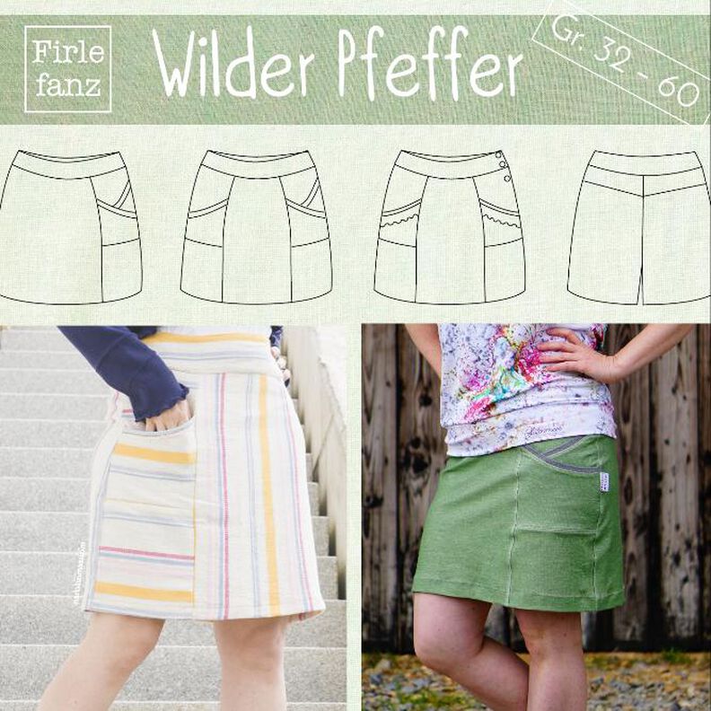 Wilder Pfeffer für Damen: Damenrock Gr. 32 – 60 image number 1