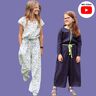 Kinder Jumpsuit lang mit Zipper / Knöpfen RIANG ♥Gr. 98-164 thumbnail number 1