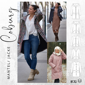 Mantel/Jacke COBURG Gr. 34-52 Ebook Schnittmuster