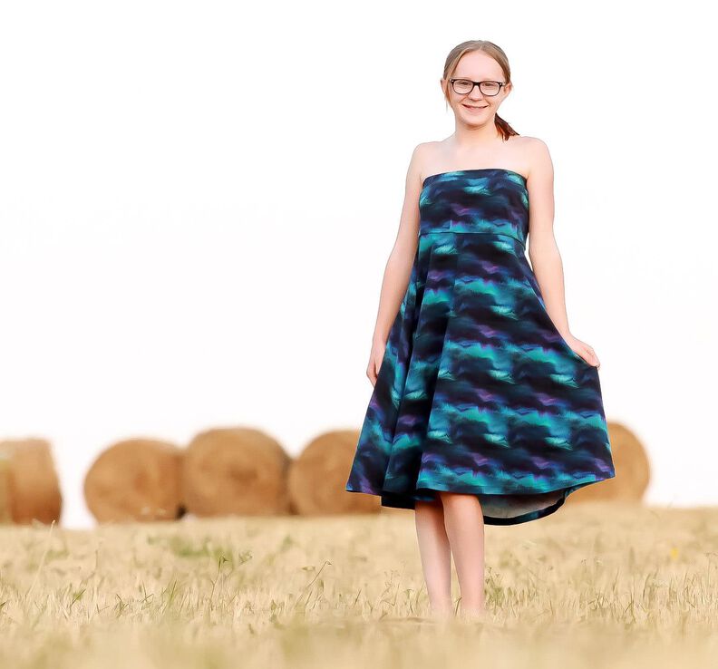 Bandeaukleid Bando 34 - 52 Damen FunkelRosa image number 3