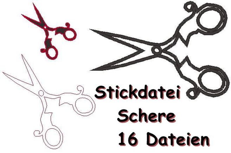 Stickdatei Schere  image number 1