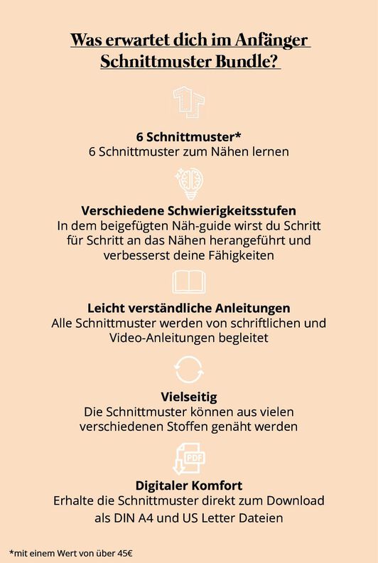 Nähanfänger Schnittmuster Bundle, XS-XXXL, Damen image number 2