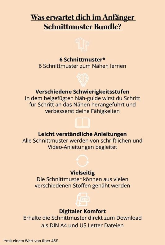 Nähanfänger Schnittmuster Bundle, XS-XXXL, Damen image number 2