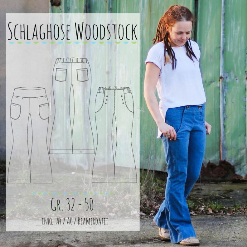 Schlaghose "Woodstock" Gr. 32-50 image number 1