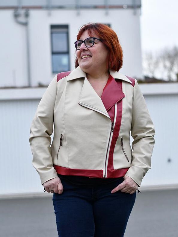 Jacke BIKER-Lola Gr. 34-54 PDF-Schnitt A4, A0 und Beamer image number 9