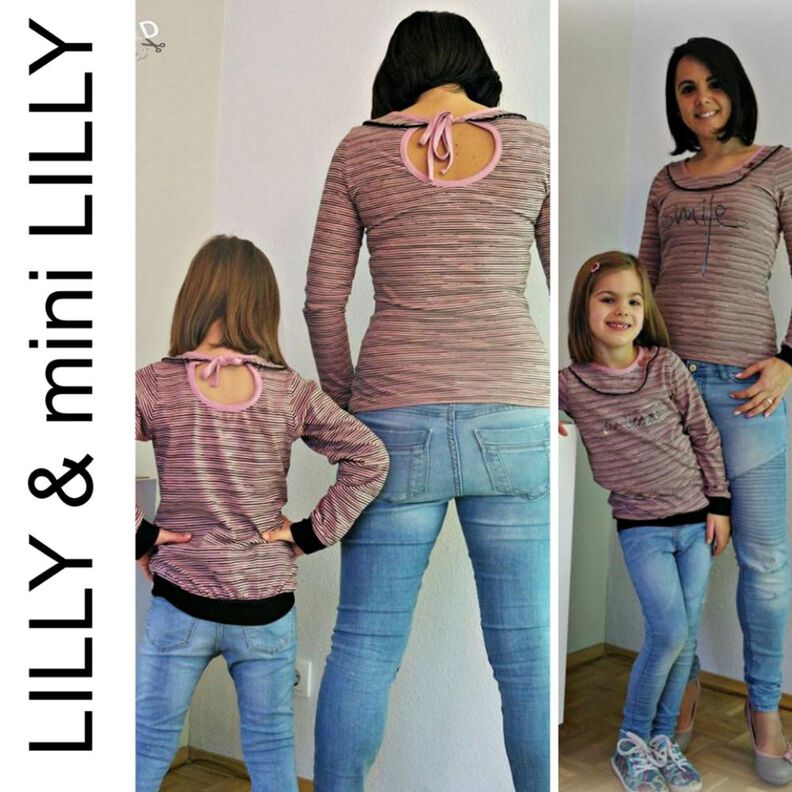 Kombi-Ebook  LILLY und mini LILLY Gr. XS-XXXL und Gr. 80-146 image number 1