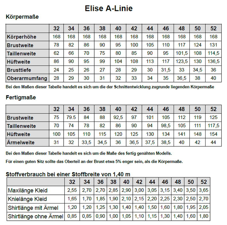 Elise– Kleid A-Linie 32-52 image number 9