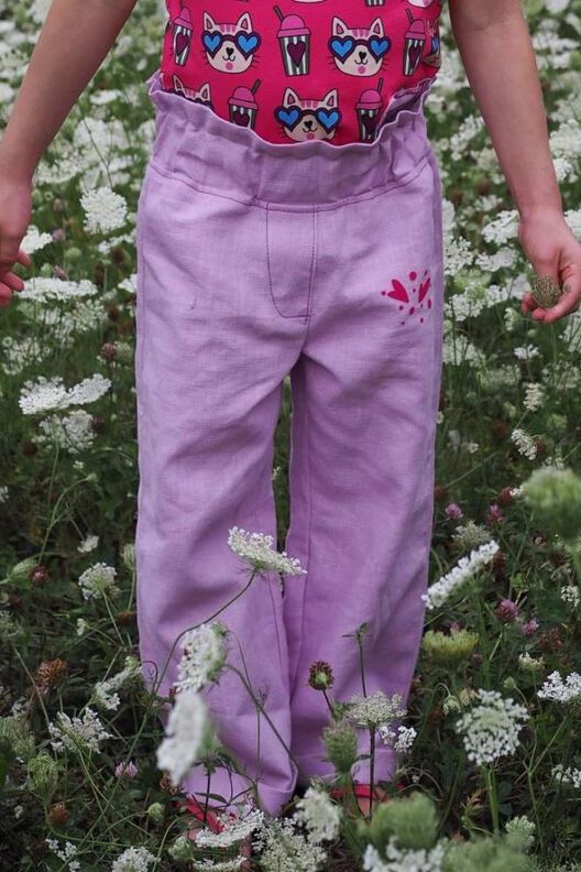 Kinder Hose Paperbag Shorts Schlupf-Hose CELI ♥ Gr. 92-164 image number 7