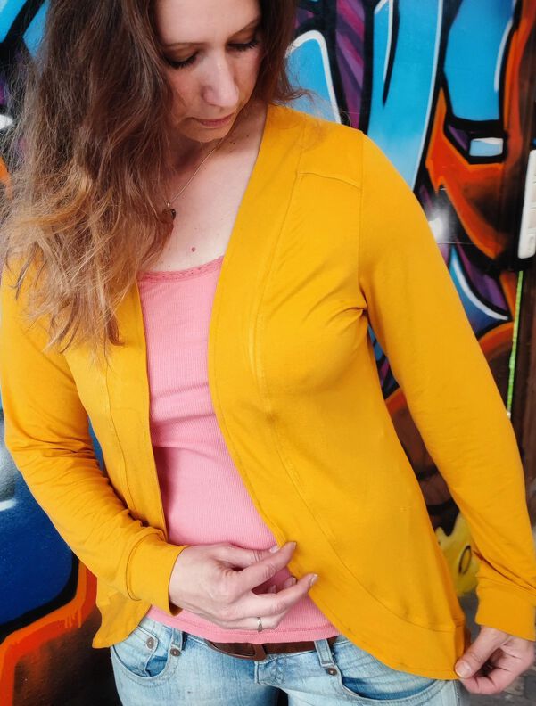 "Cardigan Easy Flow" 32-48 image number 4