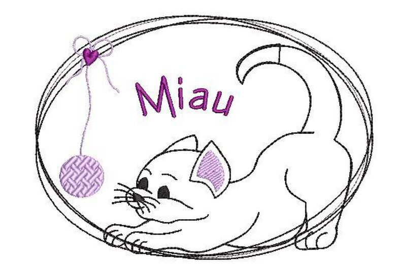 Stickdatei Katze Kimba 13x18cm  image number 4