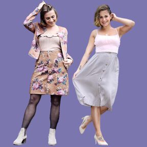 Damen Rock mit Knopfleiste Maxirock Mini UDARA ♥ Gr. XS-XXL