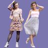 Damen Rock mit Knopfleiste Maxirock Mini UDARA ♥ Gr. XS-XXL thumbnail number 2