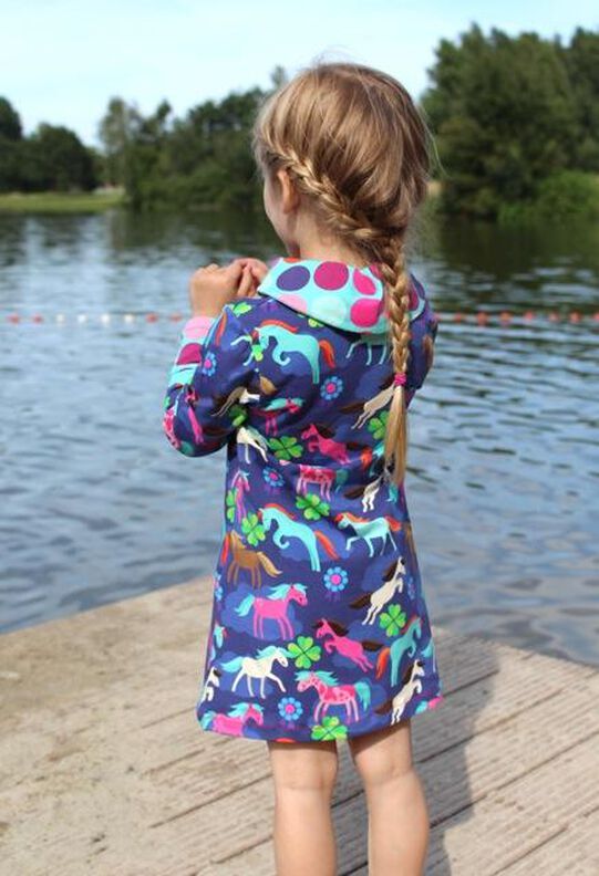 Schalkragen Shirt / Kleid "Lena", Schnittmuster Gr. 110-152 image number 3