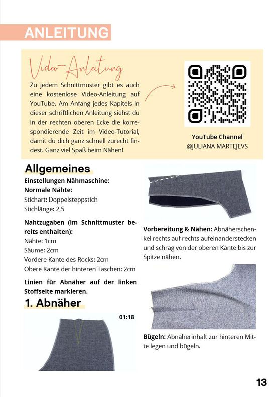 Hosenrock Schnittmuster Damen XS-XXXL Kurze Hose Rock image number 9