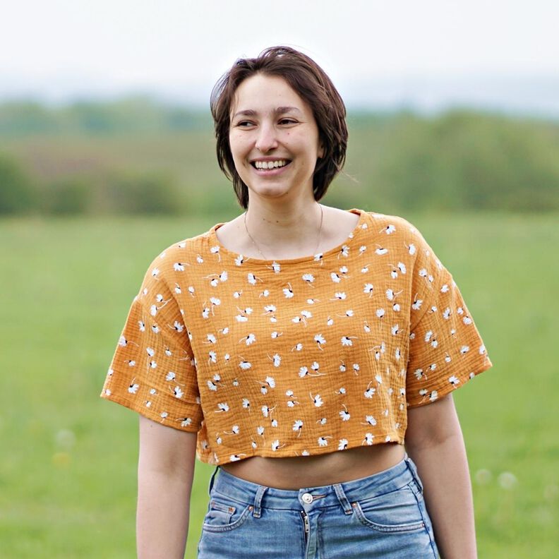 Oversized Crop Shirt nähen in 3 Längen Gr. 34-52 image number 4
