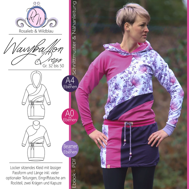 WavyBalloonDress Damen Gr. 32 bis 50 image number 1