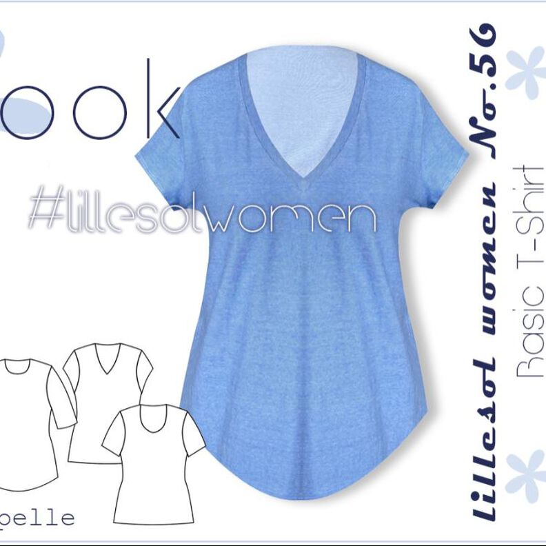 Ebook / Schnittmuster lillesol women No.56 Basic T-Shirt  image number 1