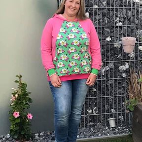 Hoodie (Kleid) Sweatjacke viele Varianten KADO ♥ Gr. XS-XXXL
