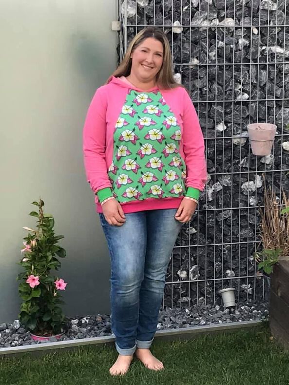 Hoodie (Kleid) Sweatjacke viele Varianten KADO ♥ Gr. XS-XXXL image number 2