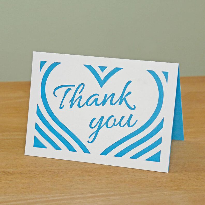 Plotterdatei Karte Thank You image number 2