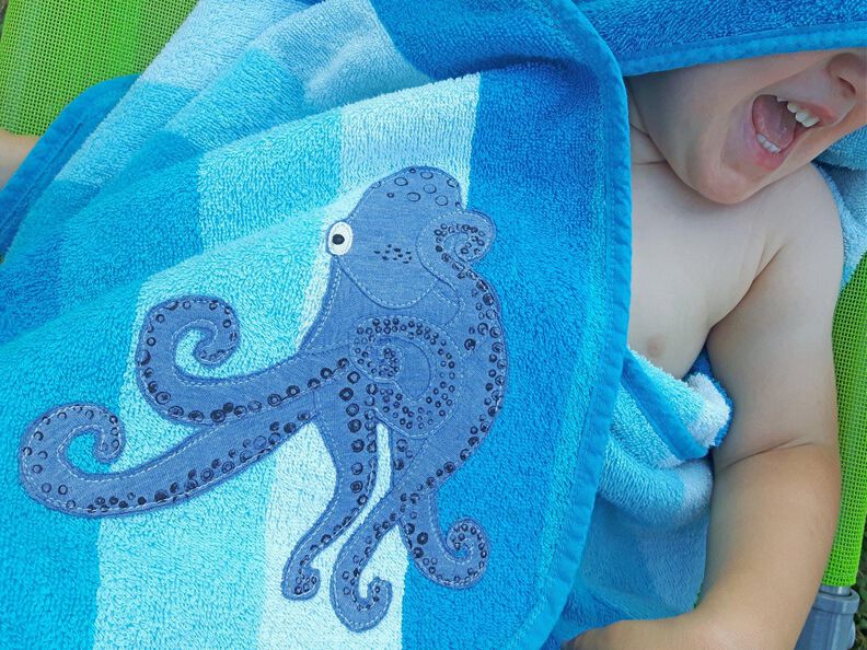 Applikationsvorlage und Nähanleitung Krake Septopus image number 3