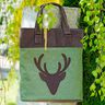 "Trage-Tasche Hirsch" mit Applikation - Anleitung + Schnitt thumbnail number 1