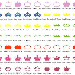 Stickdatei Kronen 2.0 Krone Prinzessin