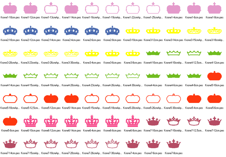 Stickdatei Kronen 2.0 Krone Prinzessin image number 2