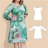 Tanja - enges Jerseykleid U-Boot-Ausschnitt,BU 80-116, A4+A0 thumbnail number 1