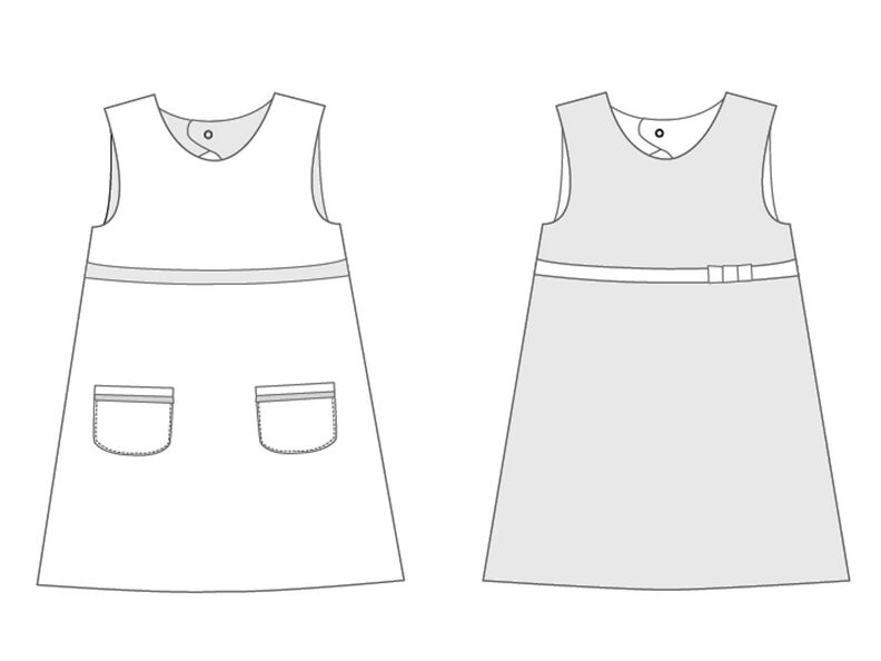 ELENA Schnittmuster Wendekleid mit Tropfenausschnitt image number 7