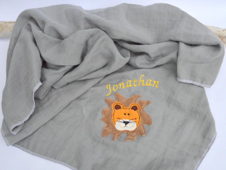 Stickdatei L&ouml;we L&ouml;wenkopf doodle 10x10cm 2er SET image number 4