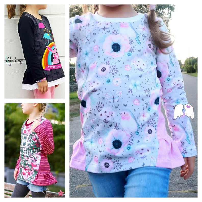 Mädchen - Langarmshirt Carina mit Rüschen Gr. 86 - 140 image number 1