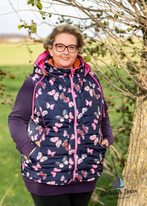 Steppjacke/Weste Damen Schnittmuster Gr. 32-58 -NUKA #35 image number 10