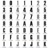3cm 5cm 7cm Buchstaben schmal + Zahlen Stickdatei Alphabet  thumbnail number 5