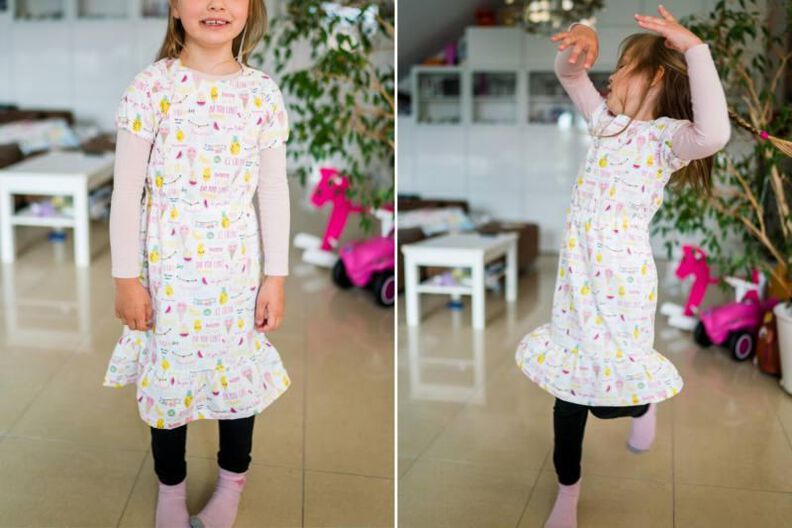 Kleid viele Varianten alle Stoffe Kids MENARI ♥ Gr. 92-164 image number 5