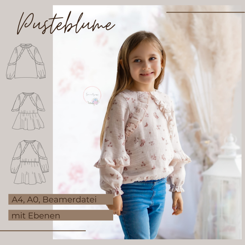 Bluse Tunika Kleid Pusteblume (86 - 152) image number 1