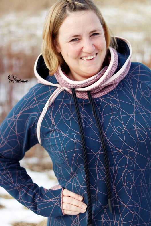 Raglanhoodie Kaja Gr. 32-50 inkl. Beamerdatei image number 3