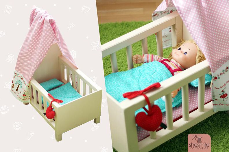 Puppenbett aus Holz (Bauanleitung und Nähanleitung) image number 1