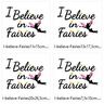 Stickdatei Fee Elfe I believe in Fairies thumbnail number 3