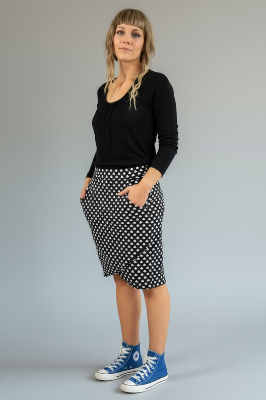 Rock in Wickeloptik, Schnitt mit Ebenen, A4, A0+, Beamer image number 4