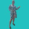 Sommer Kimono Bluse Kleid Jacke Cover-Up FLORES ♥Gr. 34-56 thumbnail number 5