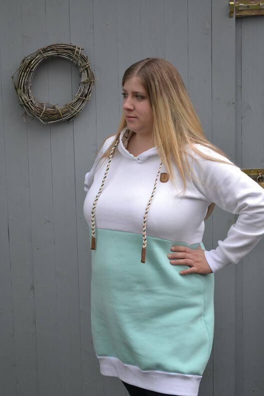 HOODIEKLEID MIT UMSTANDSKLEID-VARIANTE Gr 32 - 50 image number 2
