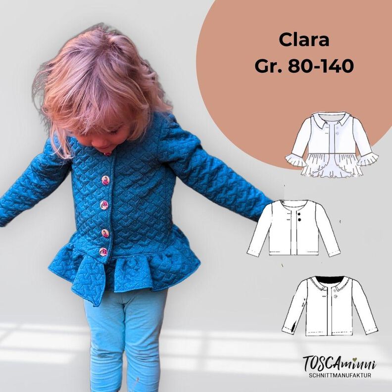 Schnittmuster Kinder Jacke Clara "minni" Gr. 80-140 image number 1
