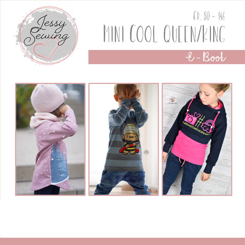 *Mini Cool Queen/King* Shirt, Hoodie, runde Säume, Vokuhila image number 1