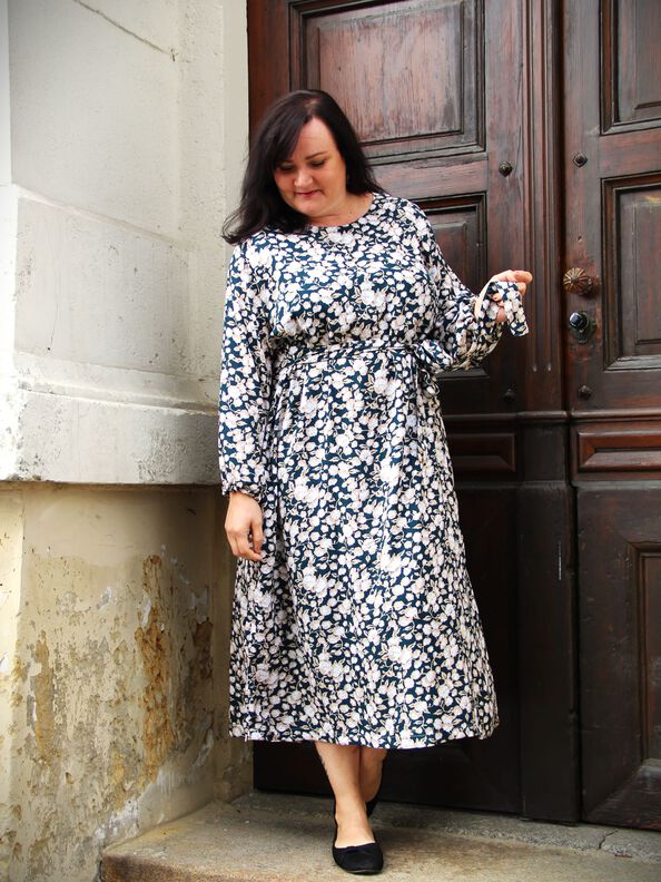 Viskose Kleid mit Schleife MARGARIDA  (32-58) ebook image number 6
