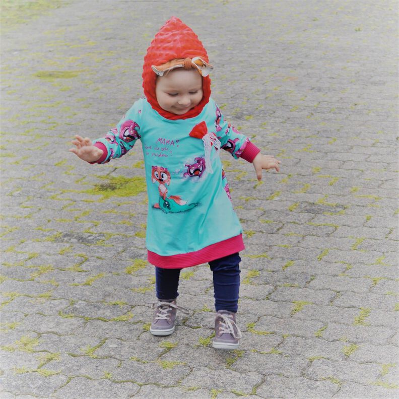 Hoodie Tunika Kleid ZOE 74 - 164 eBook Schnittmuster image number 9